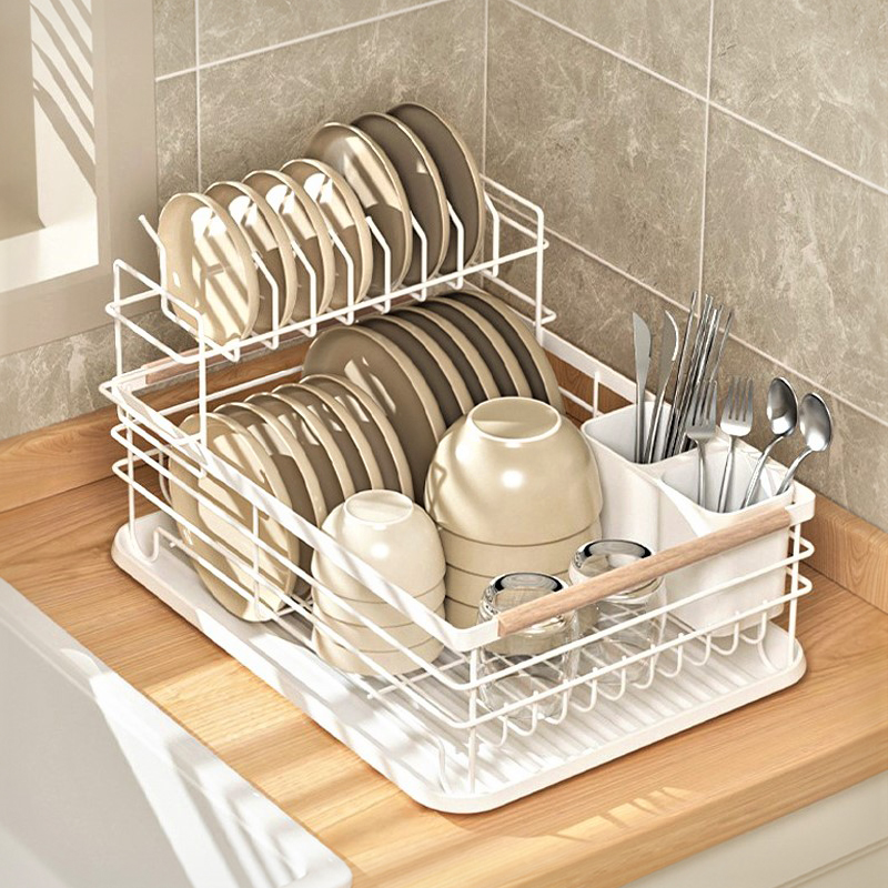 厨房碗盘收纳层架放碗收纳层架碗碟沥水架台面碗架厨房筷子勺子收