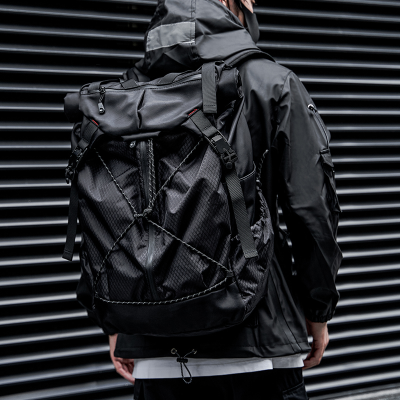 双肩包2025新款男士潮牌工装