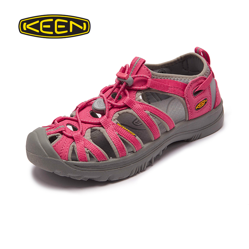 Chaussures imperméables en Tissu # cln # 45% cuir synthétique, fibre polyester * 40.15% 14.85% nylon KEEN - Ref 1061578 Image 2