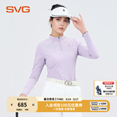 生肖款 立领t恤飞马印花运动服打底衫 女士长袖 svg高尔夫早春新款