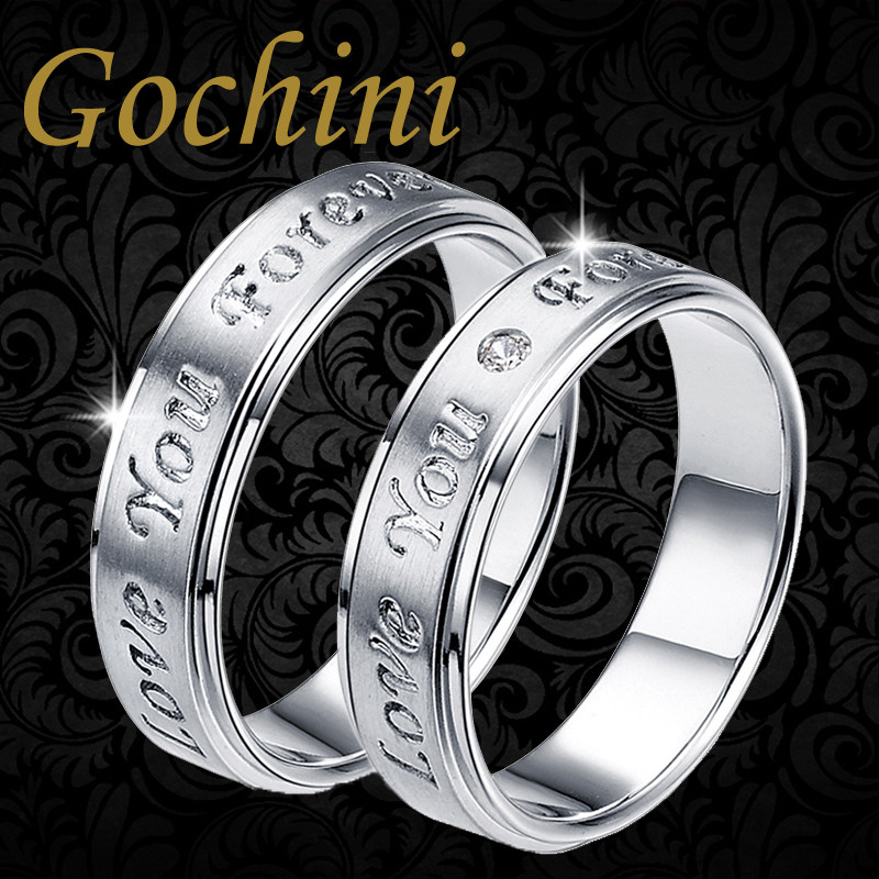 Gochini Love you forever情侣戒指/指环一对情人节生日礼物首饰在类目 饰品/流行首饰/时尚饰品新, 戒指/指环中 - 来自Buy2taobao.com提供专业的淘宝代购服务