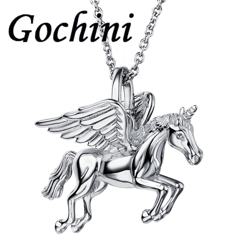 Gochini 男款项链飞马吊坠男士长款独角兽颈链男生时首饰品礼物在类目 饰品/流行首饰/时尚饰品新, 项链中 - 来自Buy2taobao.com提供专业的淘宝代购服务