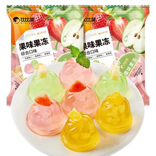比比赞果味果冻椰果办公室解馋零食多种口味休闲食品小吃整箱批发