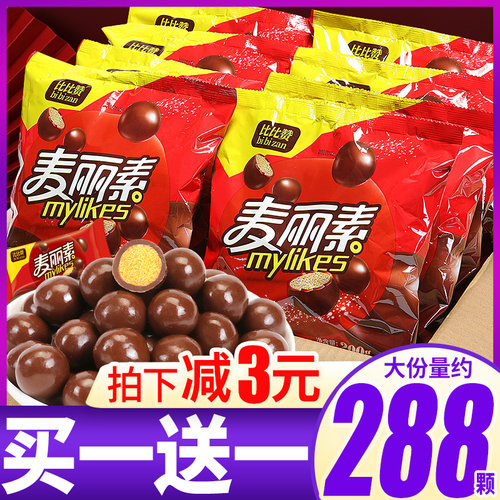 比比赞44包麦丽素巧克力豆