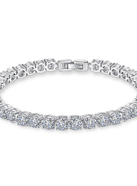 单排璀璨锆石水晶彩虹手链