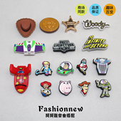 饰卡通玩具总动员鞋 新款 扣巴斯光年 花适配Crocs鞋 装 洞洞鞋 配饰鞋