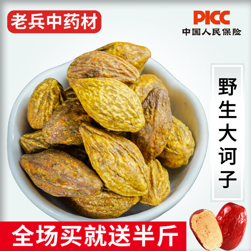 诃子中药材500克 野生药用大金果大诃子诃子肉柯子呵子诃黎勒