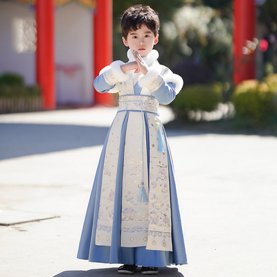 男童古装汉服儿童拜年服