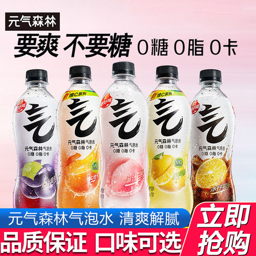 元气森林气泡水480ml多种口味