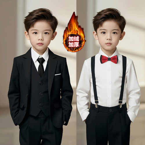 花童男童西装套装生日主持人礼服