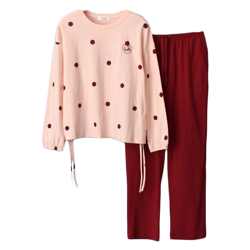 秋鹿针织印花字母家居服专柜新品