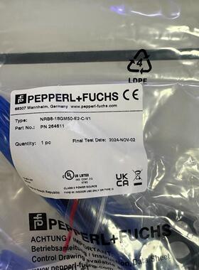 倍加福NRB8-18GM50-E2-C-V1电感式传感器订货号：264611全新现货