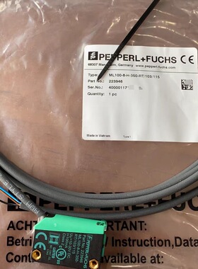 倍加福ML100-8-H-350-RT/103/115背景抑制传感器订货号：223946