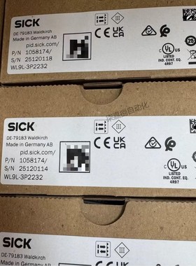 Sick 西克WL9L-3P2232镜反射光电传感器订货号：1058174全新现货