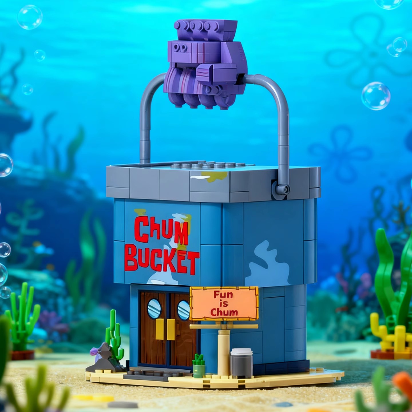 AREAX砖区痞老板海之霸餐厅积木