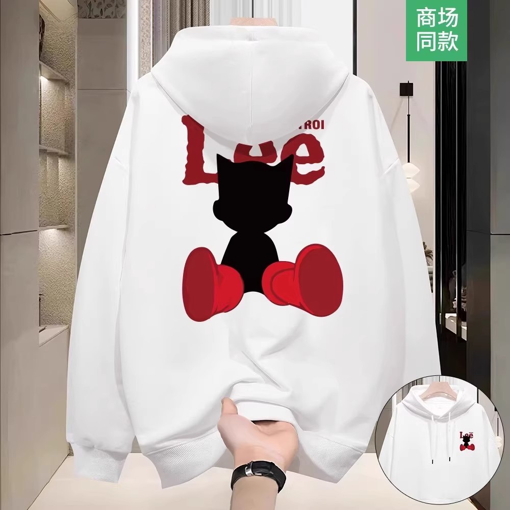 奥莱折扣重磅连帽情侣卫衣男女秋冬季2025年新款男生美式情侣帽衫