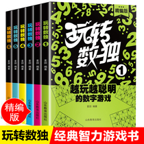 玩转数独一年级小学生幼儿园儿童启蒙入门初级中级高级成人益智玩具九宫格9九宫数学数字填字游戏书 阶梯思维训练题集小本便携迷你