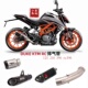 RC390改装 全段 排气管18 KTM125 天蝎 250 适用DUKE 中尾AR
