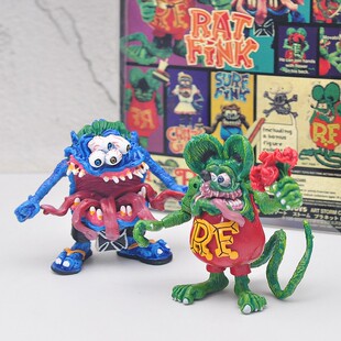 老鼠芬克传奇 疯狂老鼠 四眼怪 可动玩偶玩具摆件手办模型礼物