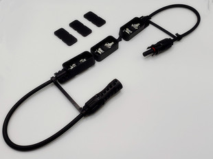 太阳能板3伏分体接线盒光板双接线盒/1500V30A光伏面组件三分体汇