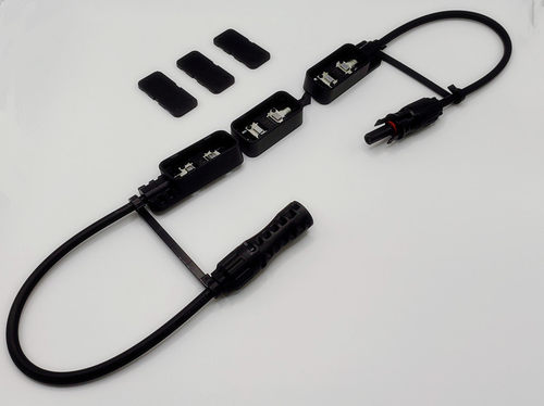 太阳能板3伏分体接线盒光板双接线盒/1500V30A光伏面组件三分体汇