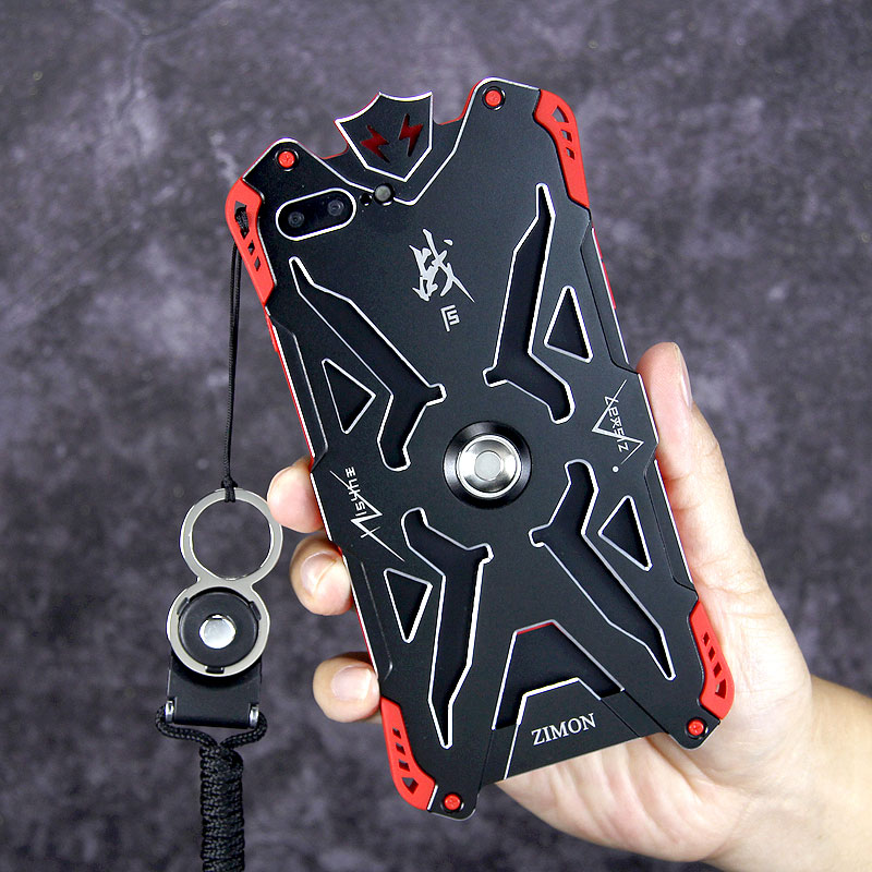 SIMON THOR Magnetic Bracket Aviation Aluminum Alloy Shockproof Rugged Metal Case Cover for Apple iPhone 8 Plus & iPhone 8 & iPhone 7 Plus & iPhone 7