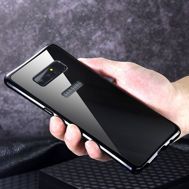 iy Rainbow Aluminum Metal Bumper Dazzle PC Back Cover Case for Samsung Galaxy Note 8