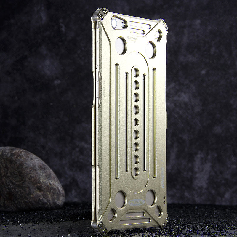 KANENG Powerful Aluminum Shell Shockproof Aerospace Metal Case Cover for OPPO R9s & OPPO R9s Plus