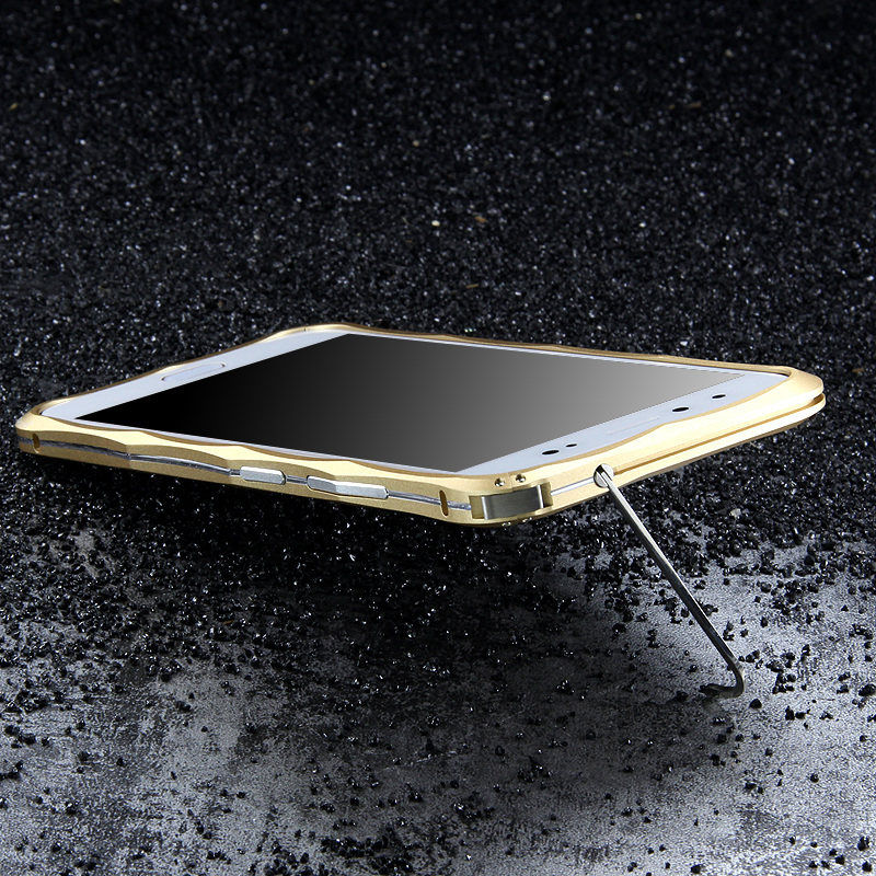 iMatch Slim Light Aluminum Metal Shockproof Bumper with Kickstand for vivo X9