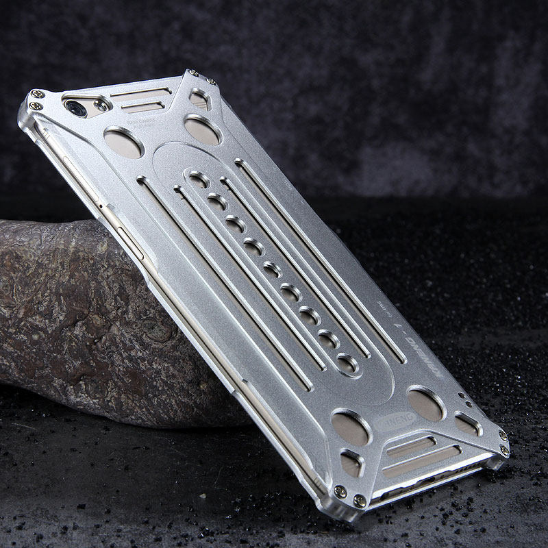 KANENG Powerful Aluminum Shell Shockproof Aerospace Metal Case Cover for OPPO R9s & OPPO R9s Plus