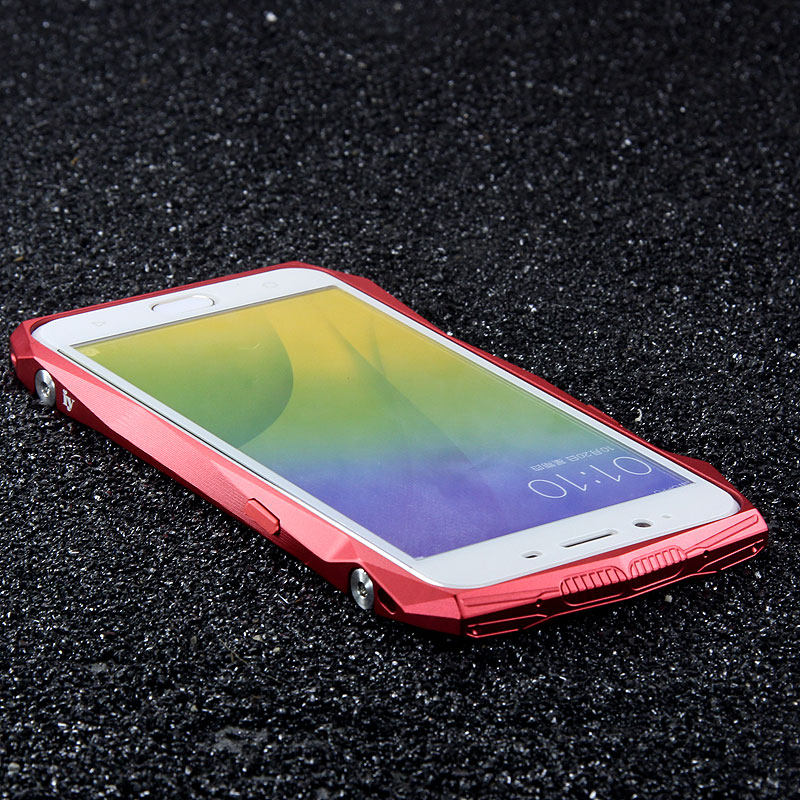 iy Batmobile Sports Cars Aluminum Metal Bumper Carbon Fiber Back Cover Case for OPPO R9s Plus & OPPO R9s