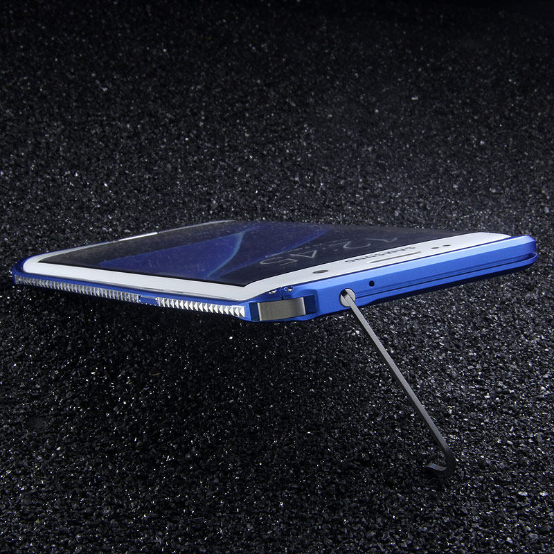 iMatch Slim Light Aluminum Metal Shockproof Bumper with Kickstand for Samsung Galaxy S7 Edge G9350 & S7 G9300