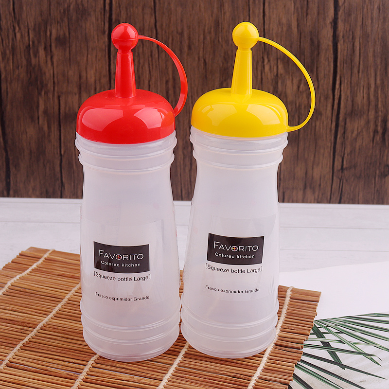 口日本挤压瓶挤酱瓶透明尖嘴调料