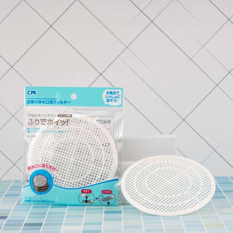 KM日式浴室地漏盖头发过滤水池浴