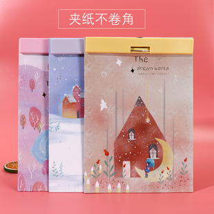优凡不卷纸文件夹板A4板夹书写夹板文具写字板夹板垫板纸板木板夹子学生试卷菜单夹多功能办公用品