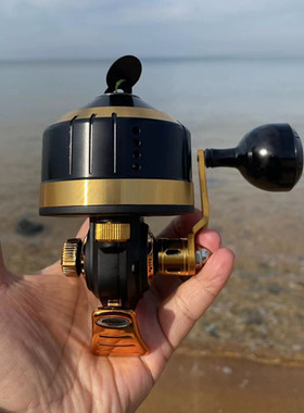 跨境新品RAMPART铁牛SY770大号金属射鱼轮打鱼复合弓封闭轮路亚轮