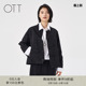商场同款 圆领新中式 2025冬季 黑色短款 气质棉服外套女 新品 OTT