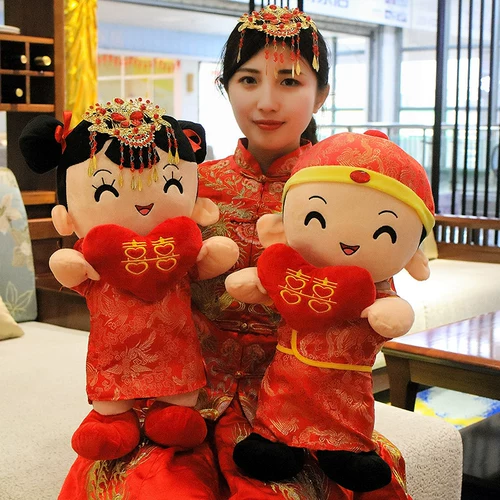 Кукла для влюбленных, плюшевая игрушка, подушка, свадебный подарок