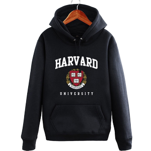 哈佛大学校园文化Harvard University纪念连帽卫衣男加绒衣服外套