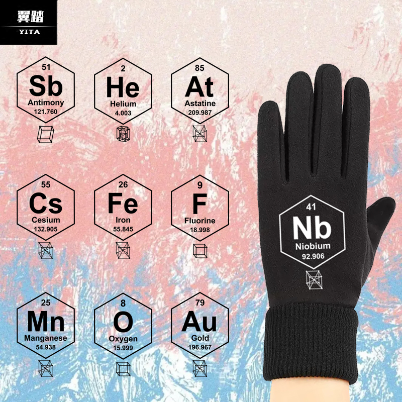 元素周期表门捷列夫化学氢铌手套