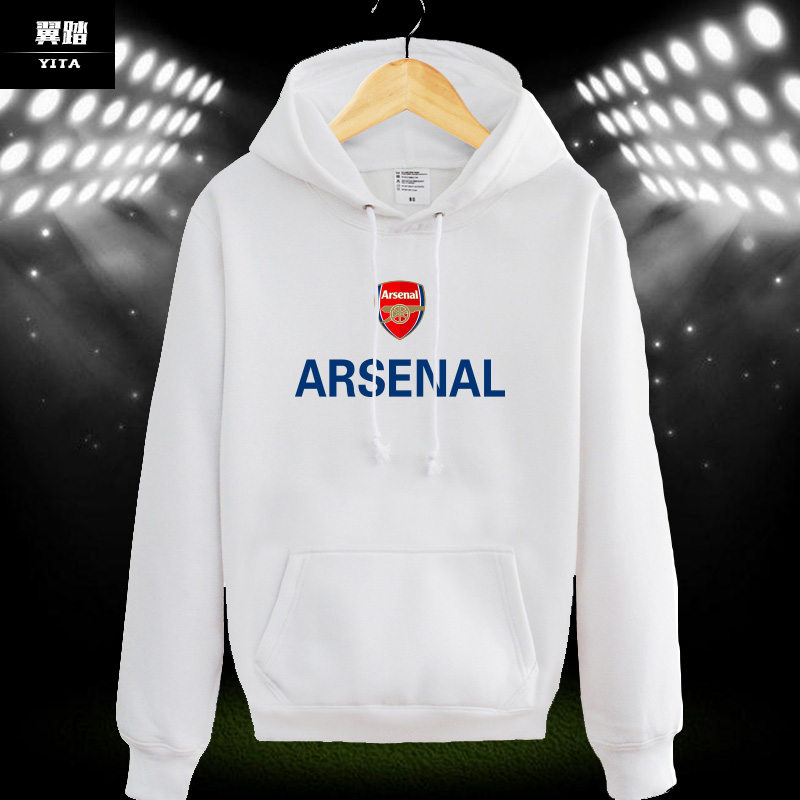 Arsenal阿森纳训练服球员版球衣足球连帽卫衣男女加厚加绒球迷服-封面