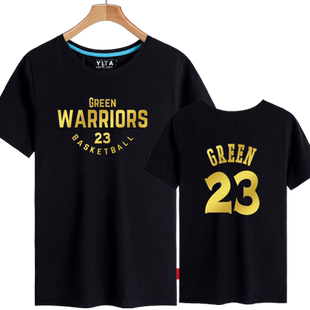 格林Green追梦T恤短袖男女金州勇士队服23号球衣服篮球休闲半截袖