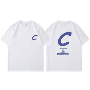彩色闺蜜装T字母定制多人姐妹装团队出游团建服装文化衫印LOGO