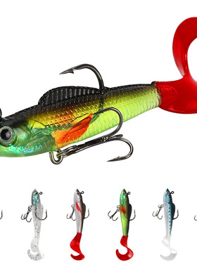 卷尾路亚软饵 9cm/9.5g卷尾包铅鱼远投海钓假饵鲈鳜鱼