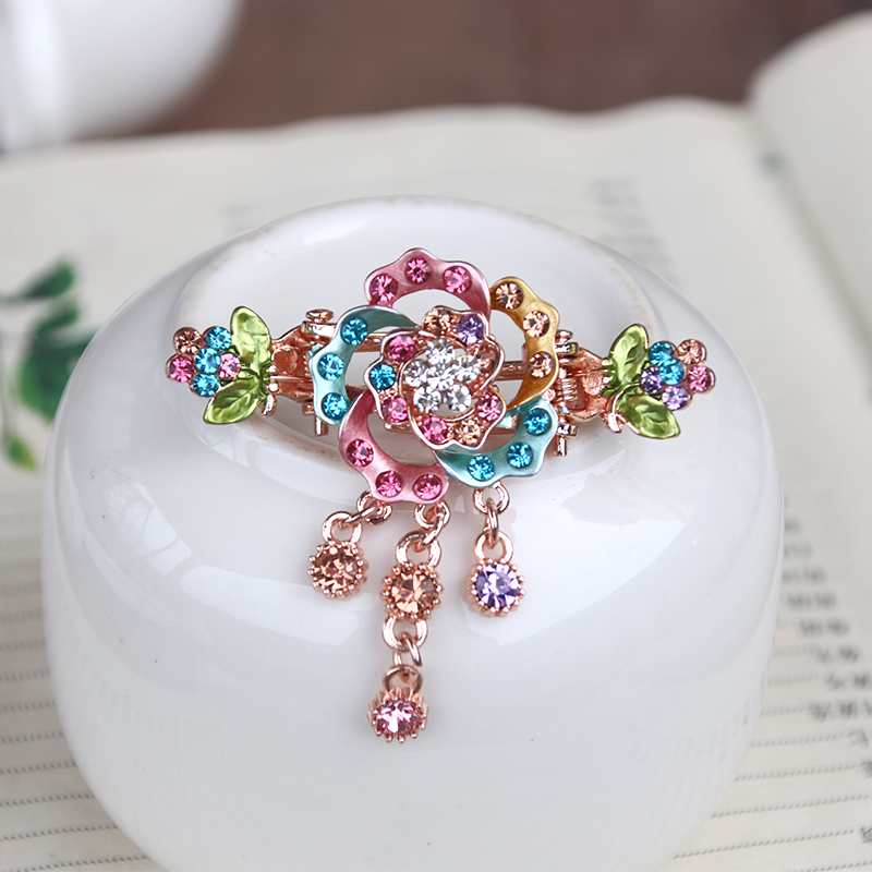 蝴蝶螃蟹抓水钻饰品小号发卡包邮