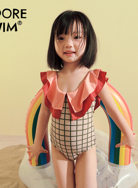 Adoreswim夏季新款儿童泳衣连体分体女童三角游泳衣可爱泳装