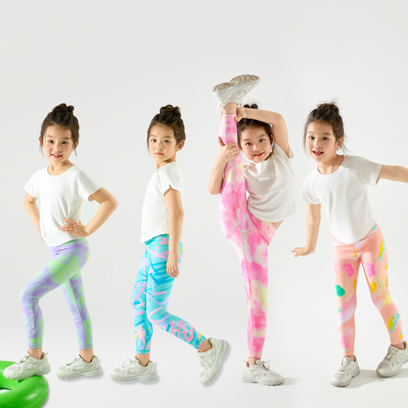 女童打底速干裤儿童瑜伽训练鲨鱼裤紧身女中大童运动外穿骑行裤子,童装/婴儿装/亲子装,裤子,淘宝优惠券,粉丝福利购,淘宝优惠卷