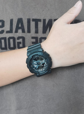 卡西欧 Casio G-SHOCK防水潮流酷感黑武士双显石英男表GA-110GB