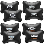 车标汽车头枕护颈枕腰靠车载座椅枕头一对四季 通用大众车内用品