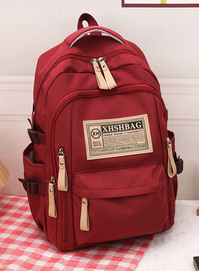 书包双肩包男女大容量高中初中生中小大学生背包4-6年级旅行包包